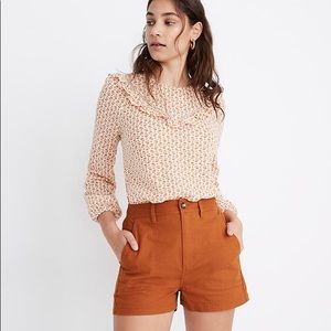 NWOT Madewell Camp Shorts Burnt Sienna